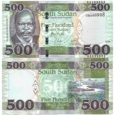 Sudão  Sul 500 Pounds 2024 FE P-20a
