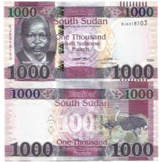 Sudão  Sul 1.000 Pounds 2020 FE P-17a