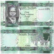 Sudão  Sul 1 Pound 2011 FE P-5