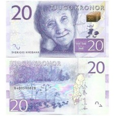 Suécia Sweden 20 Kronor 2014/15 FE P-69a