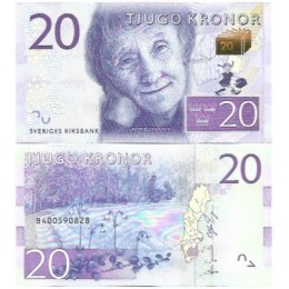 Suécia Sweden 20 Kronor 2014/15 FE P-69a