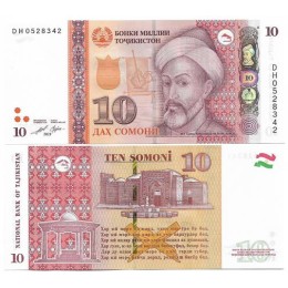 Tajiquistão Tajikistan 10 Somoni 2021 FE P-24d
