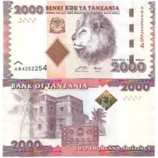 Tanzânia 2.000 Shilings 2010 FE P-42a