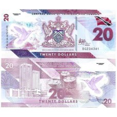 Trinidad & Tobago 20 Dollars 2020 FE P-63 Polím