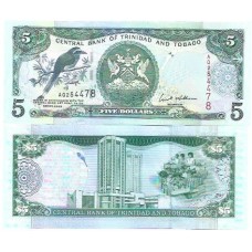 Trinidad & Tobago 5 Dollars 2002 FE P-42b