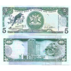 Trinidad & Tobago 5 Dollars 2006 FE P-47b