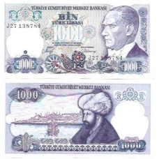 Turquia Turkey 1.000 Lira 1988 FE P-196a2