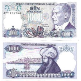 Turquia Turkey 1.000 Lira 1988 FE P-196a2