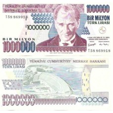 Turquia Turkey 1.000.000 Lira 2002/06 FE P-213a3