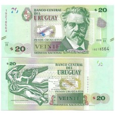 Uruguai  20 Pesos 2018 Fe P-93b