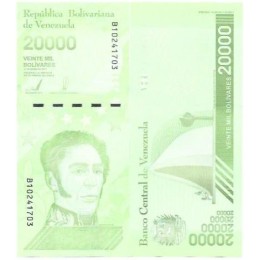 Venezuela 20.000 Bolivares 2019 FE P-110b