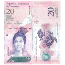 Venezuela 20 Bolívares 2009 FE P-91d