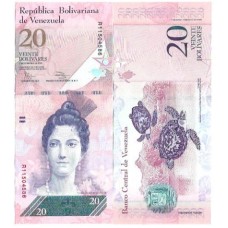 Venezuela 20 Bolívares 2011 FE P-91e