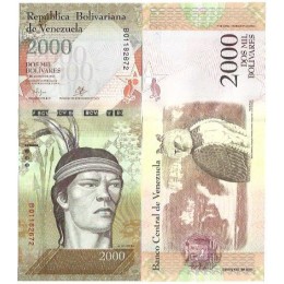 Venezuela 2.000 Bolívares 2016/17 FE P-96b