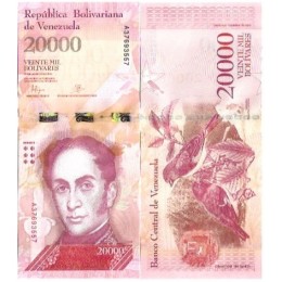 Venezuela 20.000 Bolivares 2016 FE P-99a Venezuela 20.000 Bolivares 2016 FE P-99a
