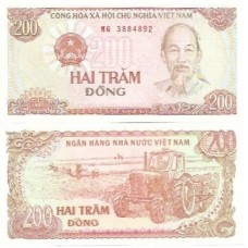 Vietnã Viet Nam 200 Dông 1987 FE P-100a