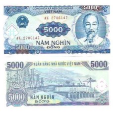 Vietnã Viet Nam 5.000 Dông 1991 FE P-108a