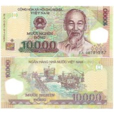 Vietnã Viet Nam 10.000 Dông 2018 FE P-119k Polím