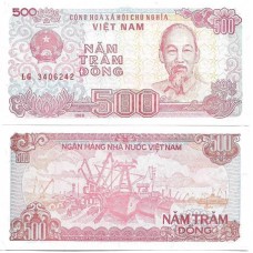 Vietnã Viet Nam 500 Dông 1988 FE P-101b