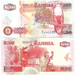 Zâmbia 50 Kwacha 1992 P-37a FE