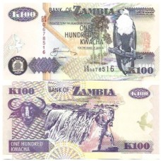Zâmbia 100 Kwacha 2005 P-38e FE