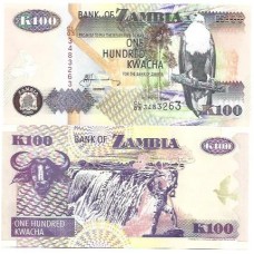 Zâmbia 100 Kwacha 2006 P-38f FE