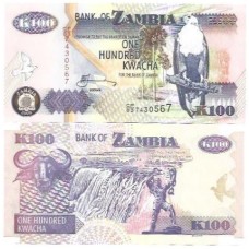 Zâmbia 100 Kwacha 2008 P-38g FE
