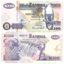 Zâmbia 100 Kwacha 2008 P-38g FE