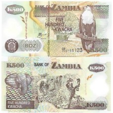 Zâmbia 500 Kwacha 2005 FE P-43d Polím