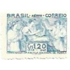 1S - SA A-0067 Aéreo  Cent Escola Nac Música 1948 Mint