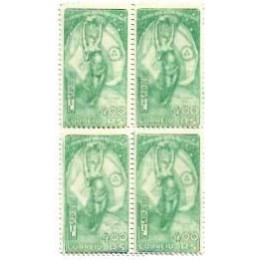 1S - SC C-0061 Qdr Visita Pres  Justo, Argentina 1933 Mint