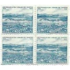 1S - SC C-0136 Qdr Cent Cidade de Santos 1939 Mint