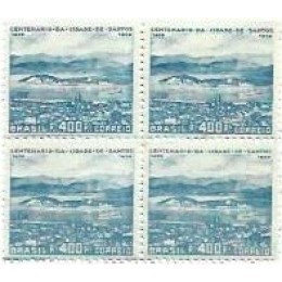 1S - SC C-0136 Qdr Cent Cidade de Santos 1939 Mint
