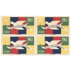 1S - SC C-0484 Qdr Tric Correios 1963 Mint