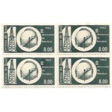 1S - SC C-0499 Qdr 10º Aniversário Petrobrás 1963 Mint