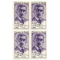 1S - SC C-0507 Qdr Cent Nascto Coelho Neto, Escritor 1964 Mint