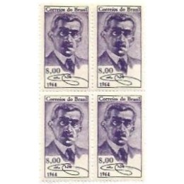 1S - SC C-0507 Qdr Cent Nascto Coelho Neto, Escritor 1964 Mint