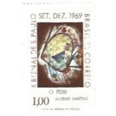 1S - SC C-0649  10ª Bienal São Paulo, O Peixe 1969 Mint