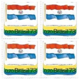 1S - SC C-0777 Qdr Visita Pres Stroessner, Paraguai 1973 Mint