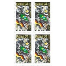 1S - SC C-0853 Qdr Copa Mundo Futebol,Alemanha 1974 Mint