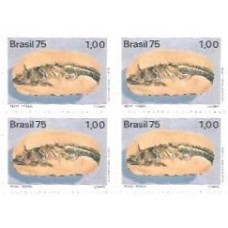 1S - SC C-0897 Qdr Arqueologia Br, Peixe Fóssil 1975 Mint