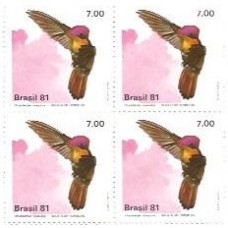 1S - SC C-1199 Qdr Fauna Br, Beija-Flores 1981 Mint
