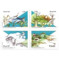 1S - SC C-1203/06 Qdr Proteção Meio Ambiente 1981 Mint