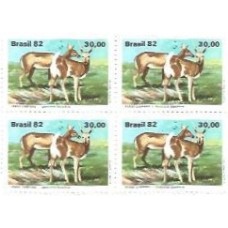 1S - SC C-1263 Qdr Fauna Br, Veado Campeiro 1982 Mint