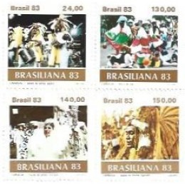 1S - SC C-1305/08 Série Carnaval Brasileiro 1983 Mint