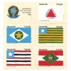 1S - SC C-1425/29 Série Bandeiras Estados Br IV 1984 Mint