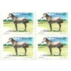 1S - SC C-1445 Qdr Cavalos de Raça Br, Marajoara 1985 Mint