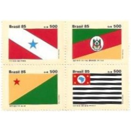 1S - SC C-1497/500 Série Bandeira Estados V 1985 Mint