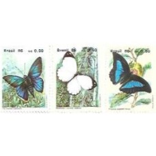 1S - SC C-1512/14 Série Fauna, Borboletas 1986 Mint