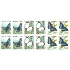 1S - SC C-1512/14 Série Qdr Fauna, Borboletas 1986 Mint
